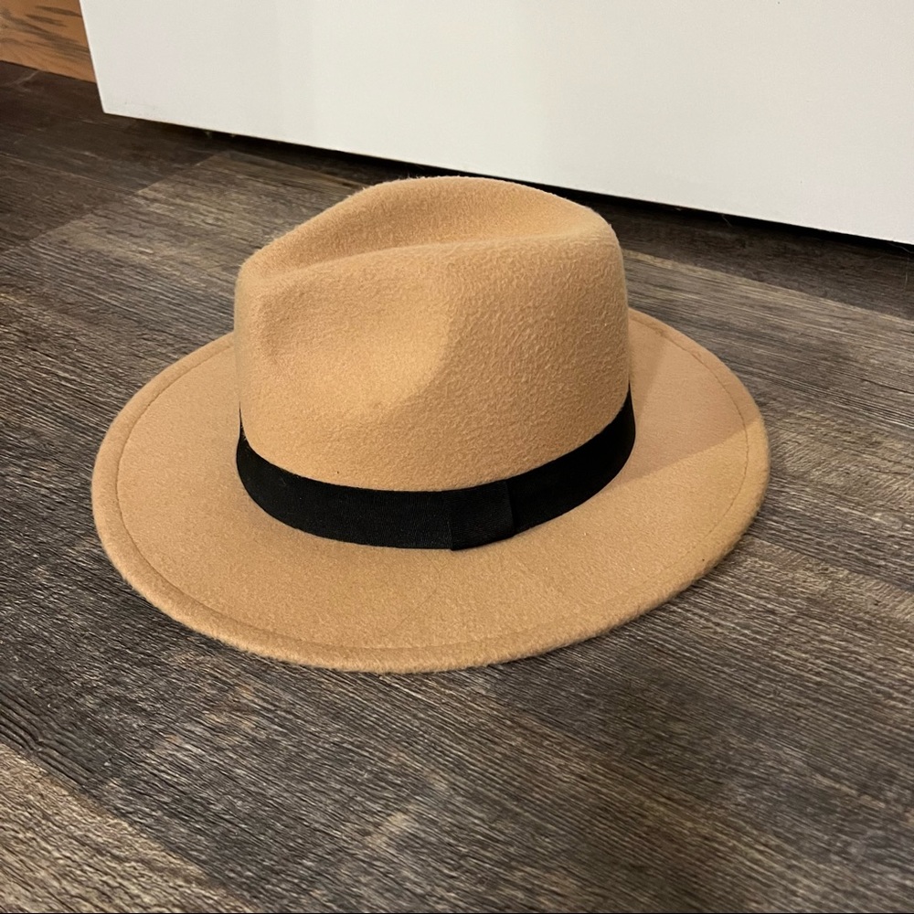 Tan felt hat